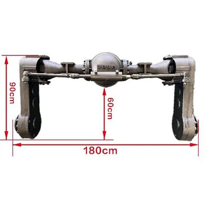 बूम स्प्रेयर 4WD 4WD एक्सल