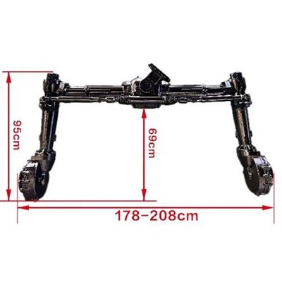 बूम स्प्रेयर उठा हुआ एक्सल